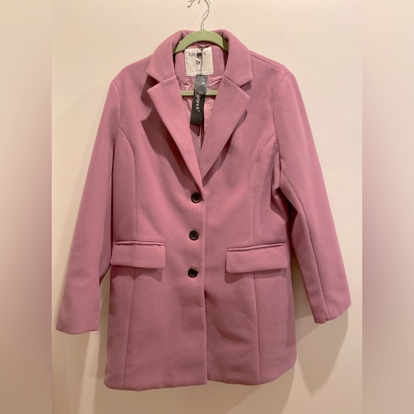 Allegra K, Size XL, Pink, Notched Lapel Single Breasted Coat - NWT - Picture 5 of 15